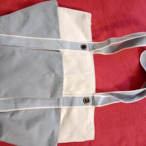 Bundle Gray and Cream Tote Bag And Pouch
